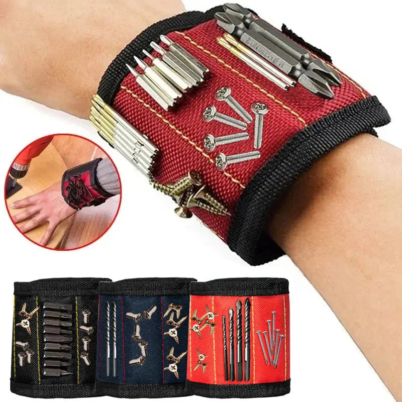 Strong Magnetic Wristband â Portable Tool Bag for Holding Screws, Nails, Nuts, Bolts, and Drill Bits